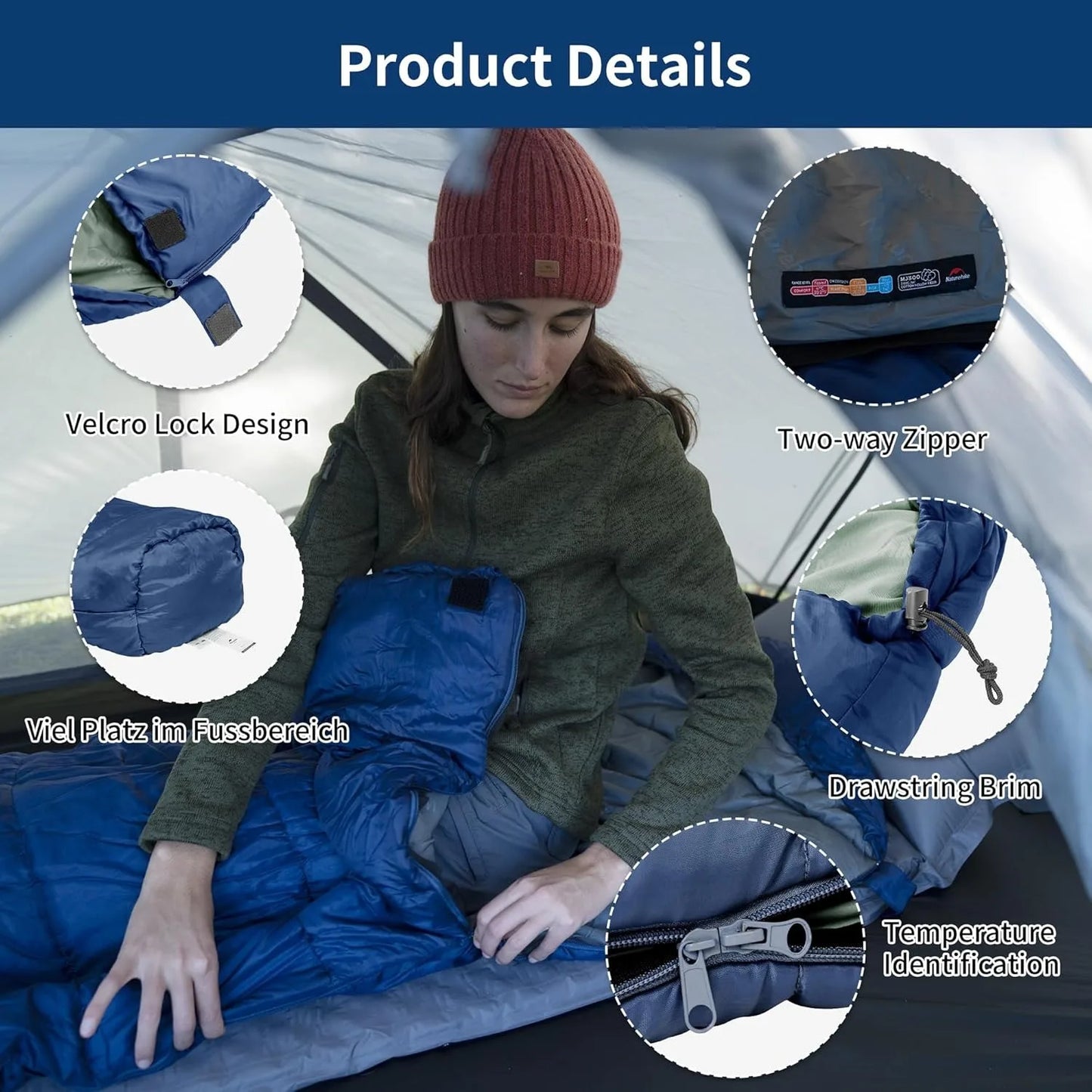 Naturehike Mummy Sleeping Bag MJ300 MJ600 Ultra Warm Winter