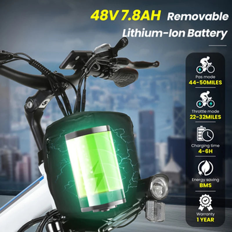 ViviFolded Folding Electric Bike With 500W Motor