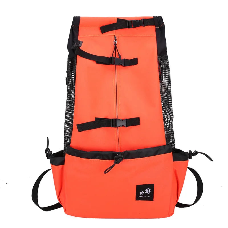 Nylon Dog Carrier Backpack Breathable Outdoor Travel Cycling