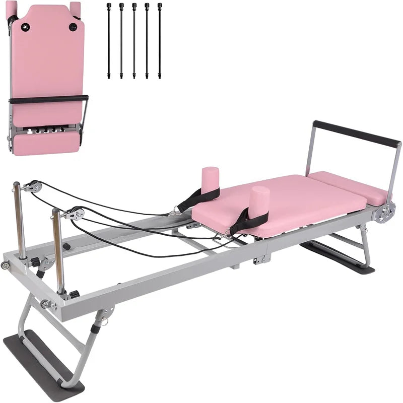 Pilates Reformer Machine Foldable for Home Gym Training
