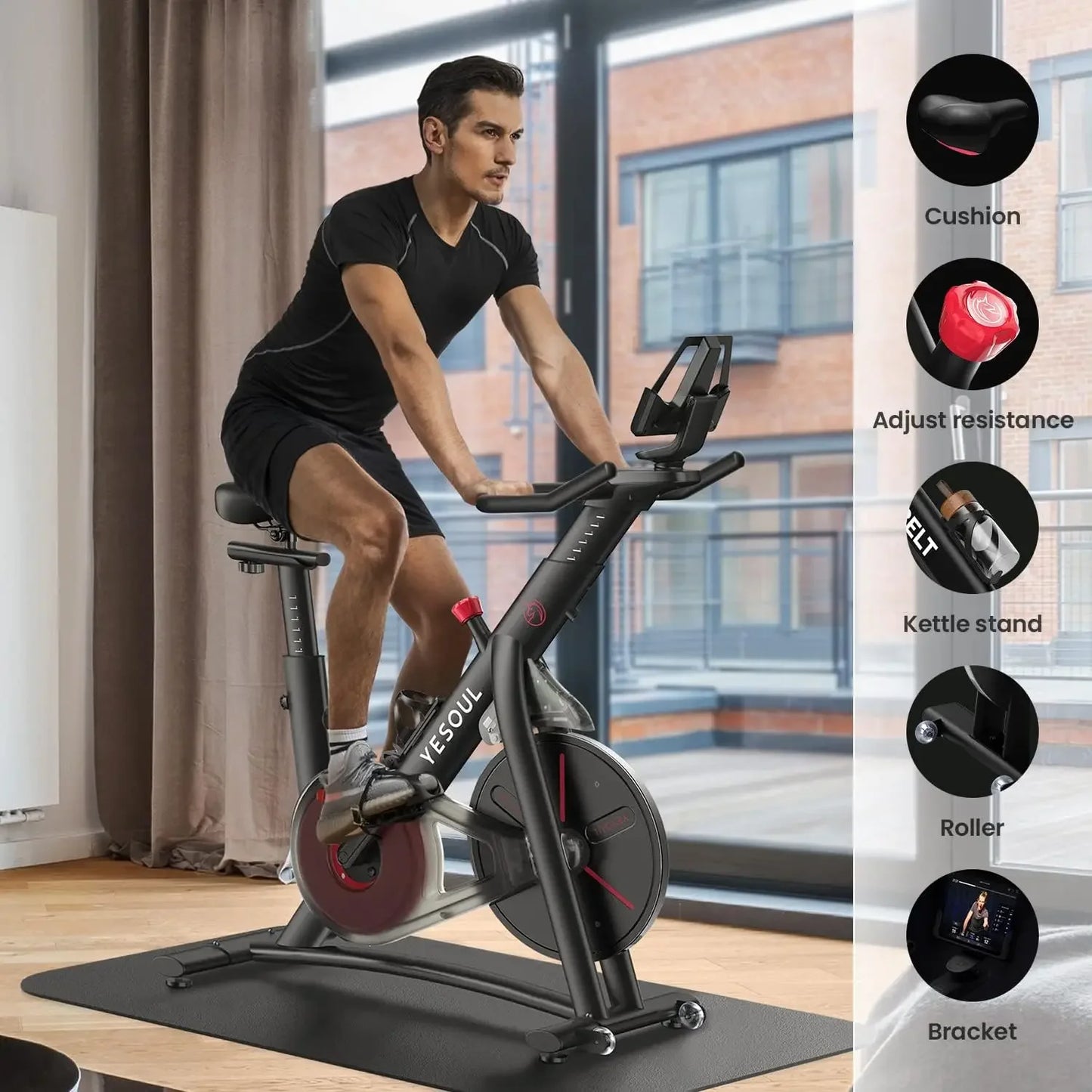 S3 Magnetic Resistance Exercise Bike For Home Use