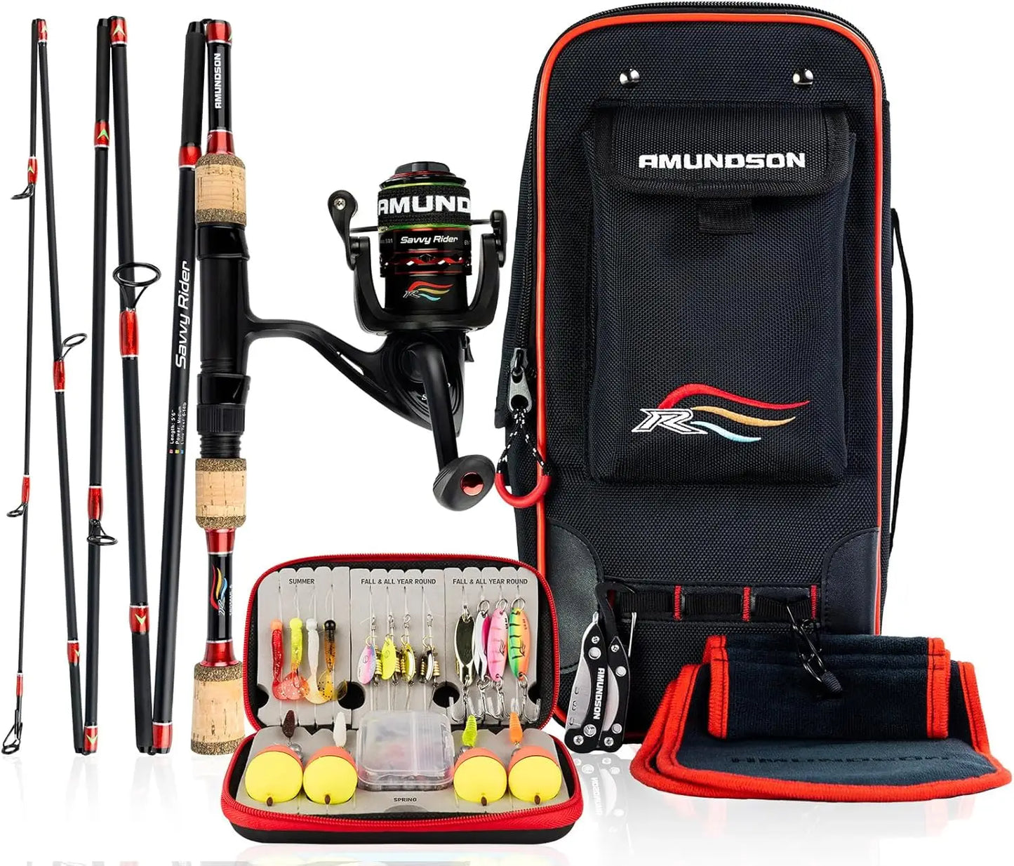 Automatic Quick Setup Fishing Combo With Pre Tied Lures