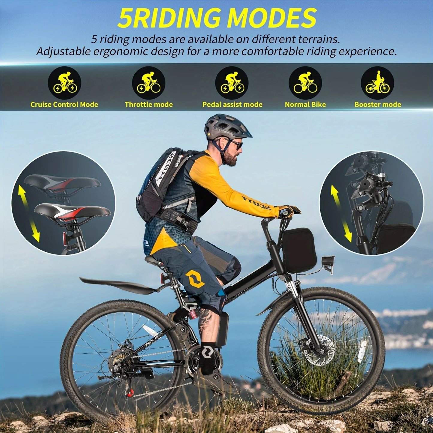 ViviFolded Folding Electric Bike With 500W Motor