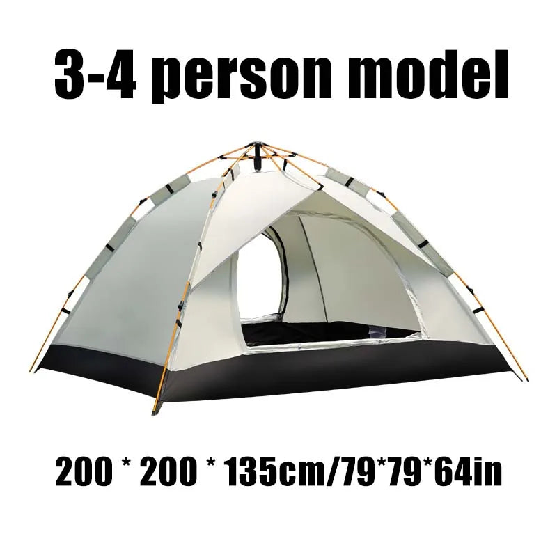 Pakicetus Automatic Quick-Opening Camping Tent With Dual Doors Rainproof