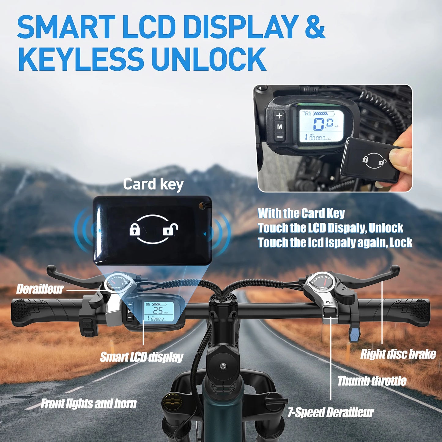 Electric Mountain Bike for Adults 36V 500W With 21 Speeds