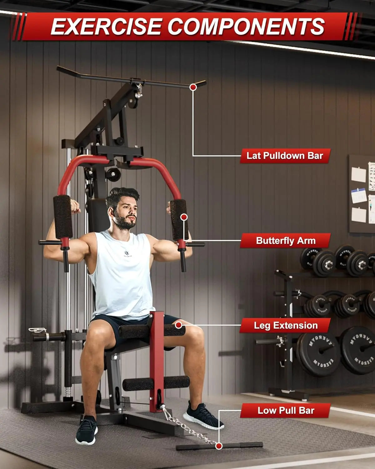 HiMISS All In One Home Gym System For Body Strength
