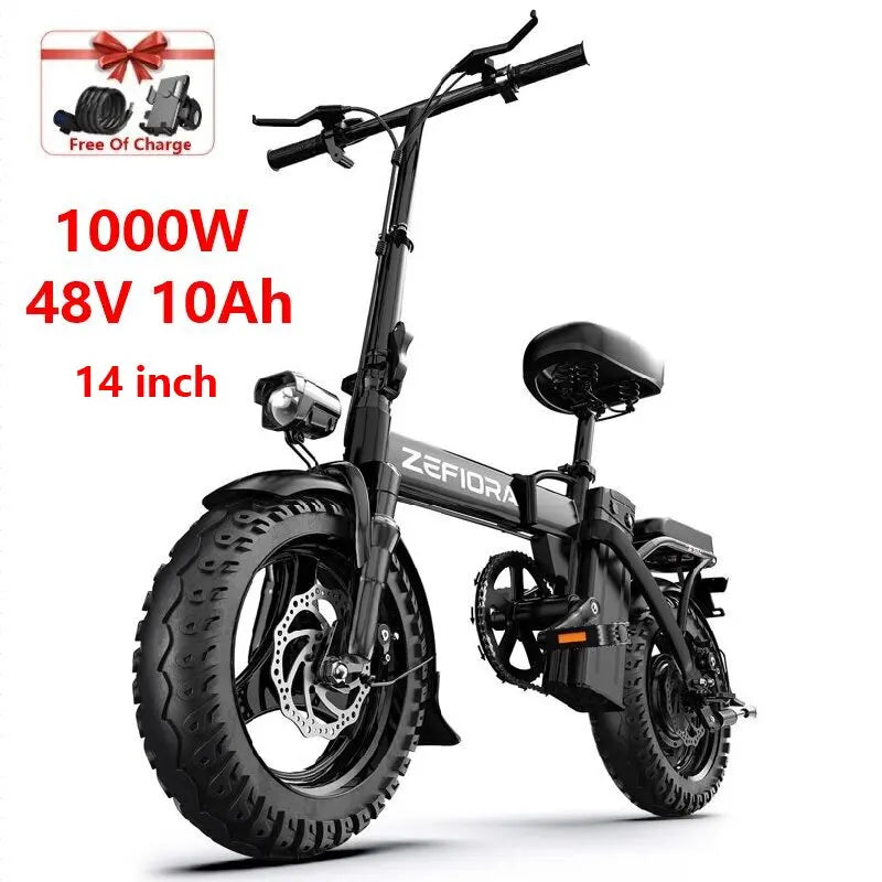 ZEFIORA Electric Fat Bike 1000W 2000W Brushless Motor Lithium Battery