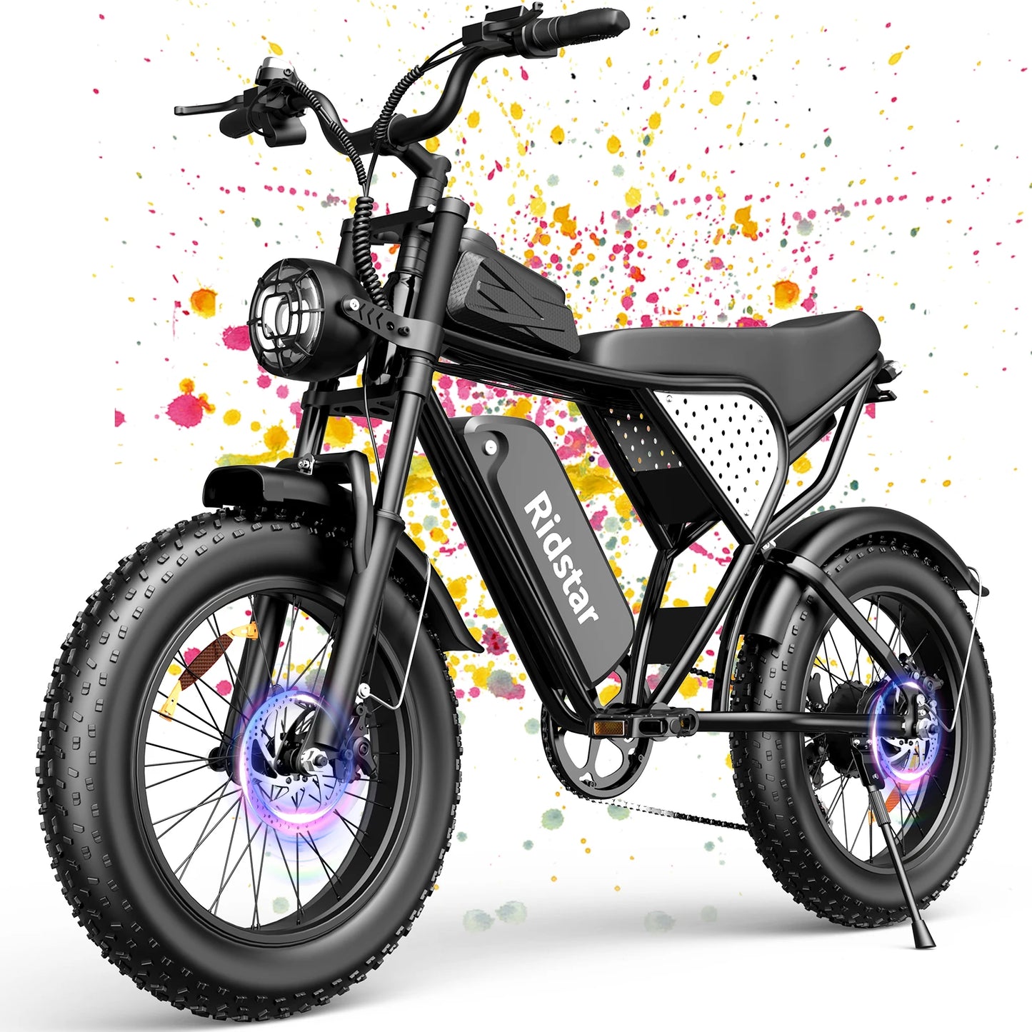 Ridstar Mini30 Electric Bike For Adults Fat Tire Mountain Bicycle
