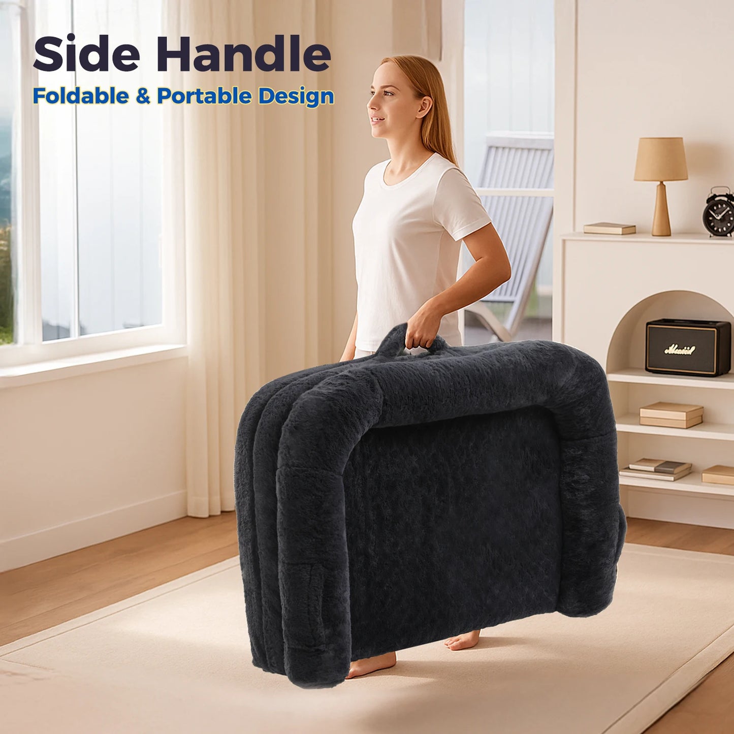 PAWZ Road Foldable Dog Bed With Washable Non Slip Bottom