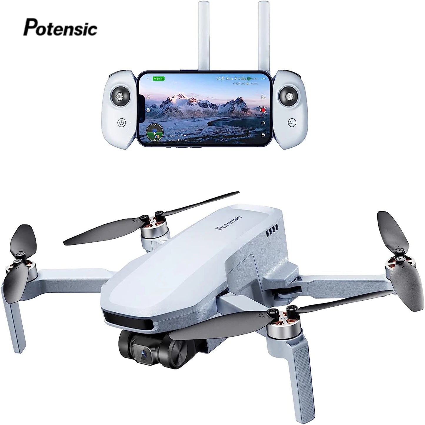 Potensic ATOM SE Drone With GPS Auto Return Waypoint Flight Follow Me 4K Video