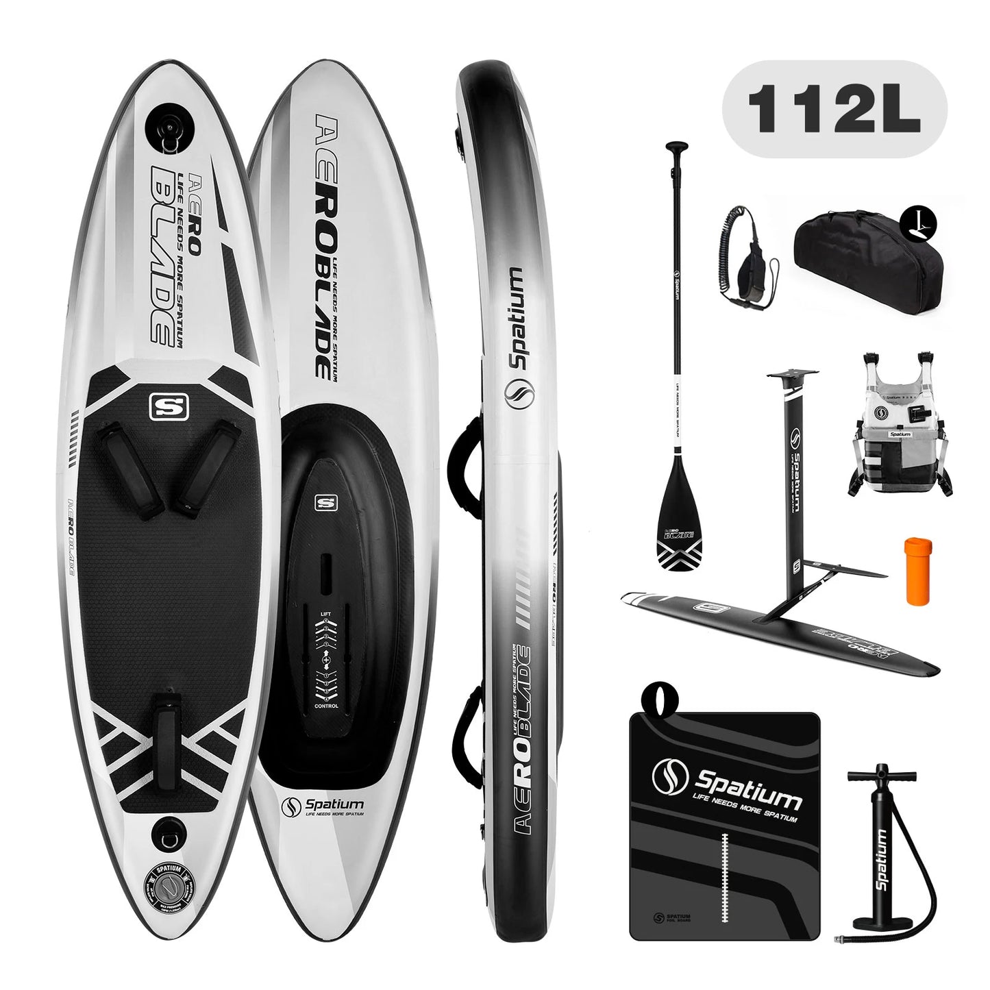 Spatium Inflatable Downwind Board Unpowered Versatile SUP