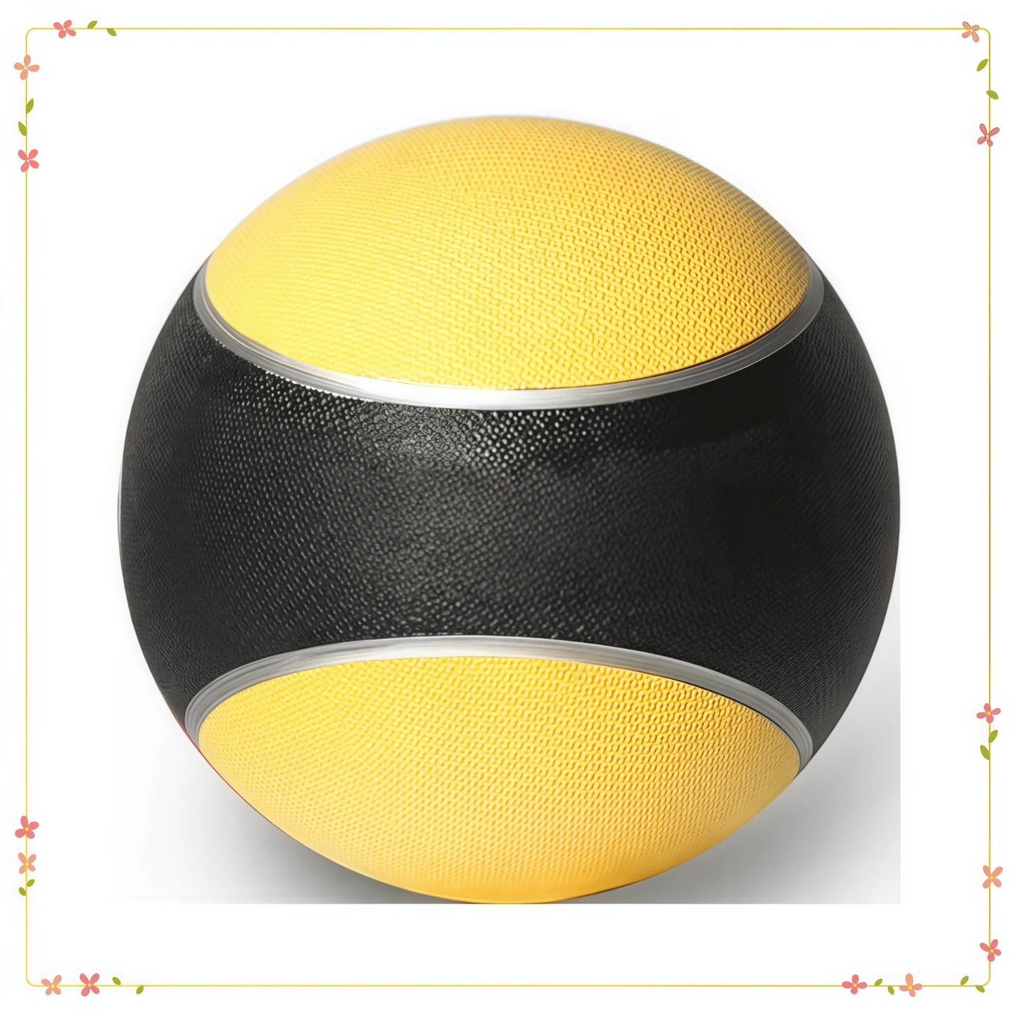 Rubber Medicine Ball Textured Grip for CrossFit Core Training