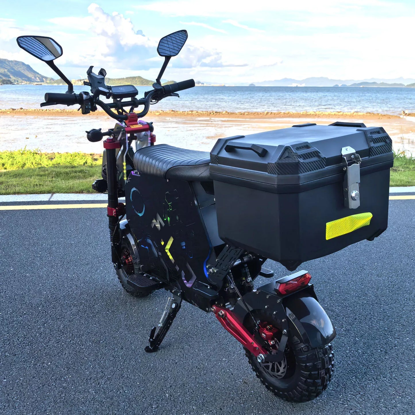 FLJ 72V 12000W Electric Off Road Scooter With App