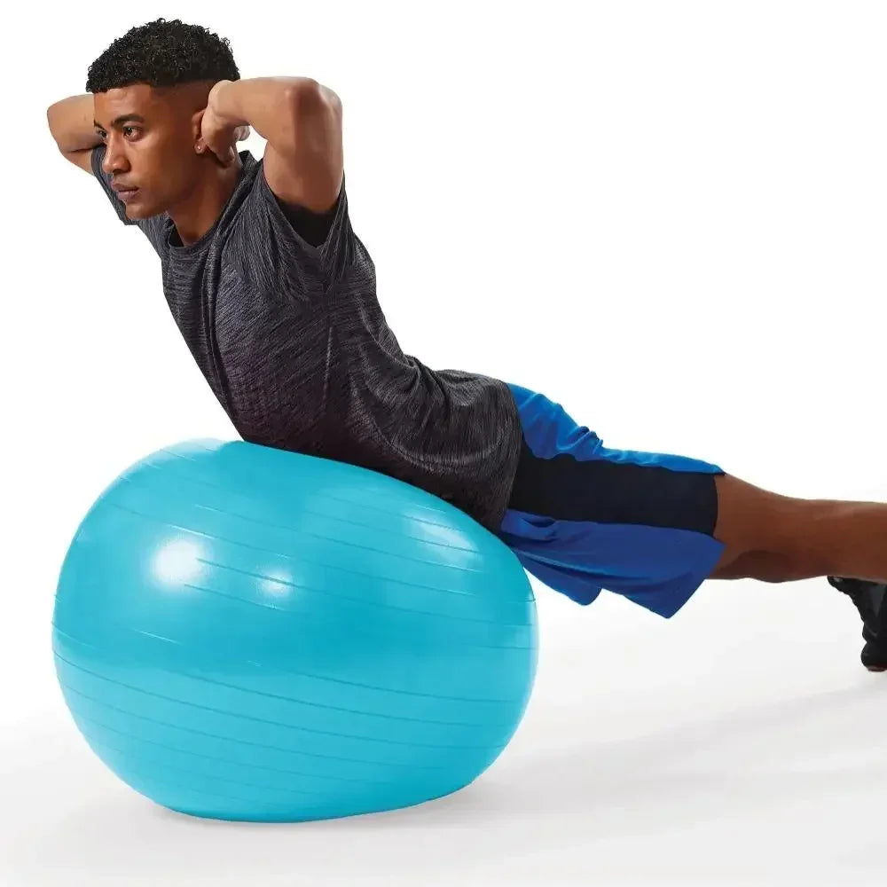 Weighted Fitness Ball With Pump For Core Training And Stability