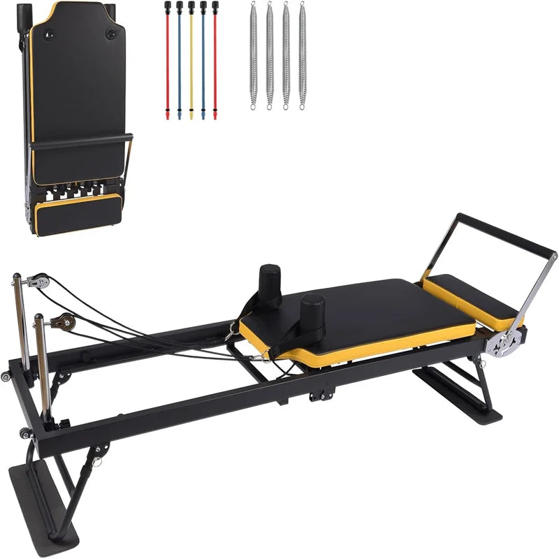 Pilates Reformer Machine Foldable for Home Gym Training
