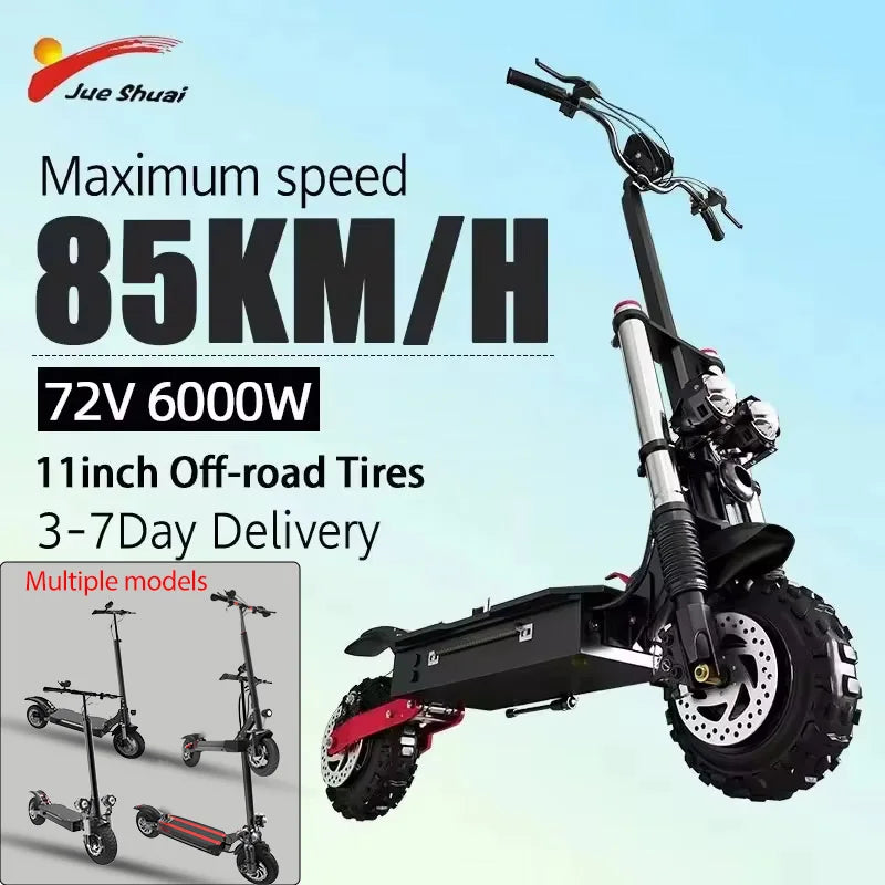 Jueshuai Outdoor Electric Scooter 48V-72V 1000W-6000W Off Road