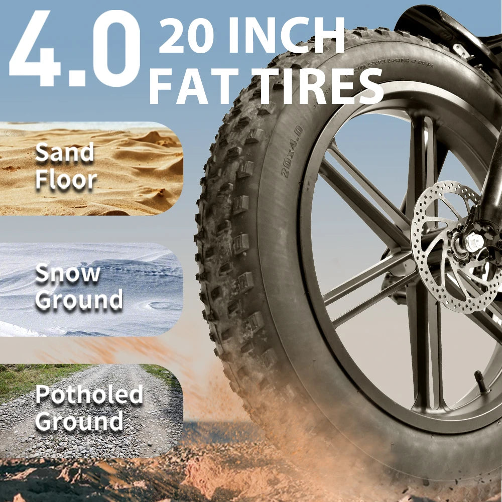 DEEPOWER S7Pro Off-Road Electric Bike 1500W Brushless Motor