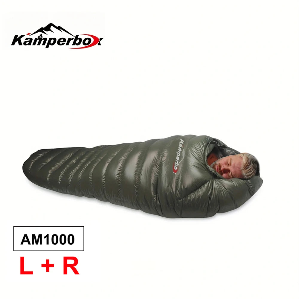 Kamperbox Outdoor Down Sleeping Bag Winter Warm Waterproof Camping
