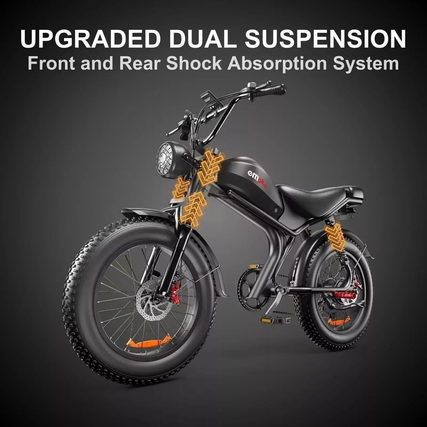 Emoko C93 2000W Dual Motor Fat Tire All Terrain Bike