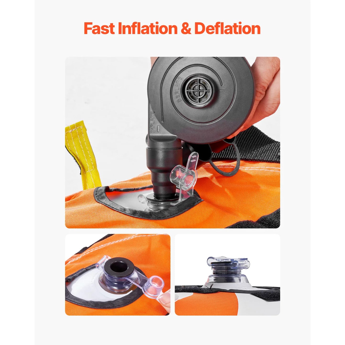 SucceBuy Towable Tube For Boating 1-4 Riders