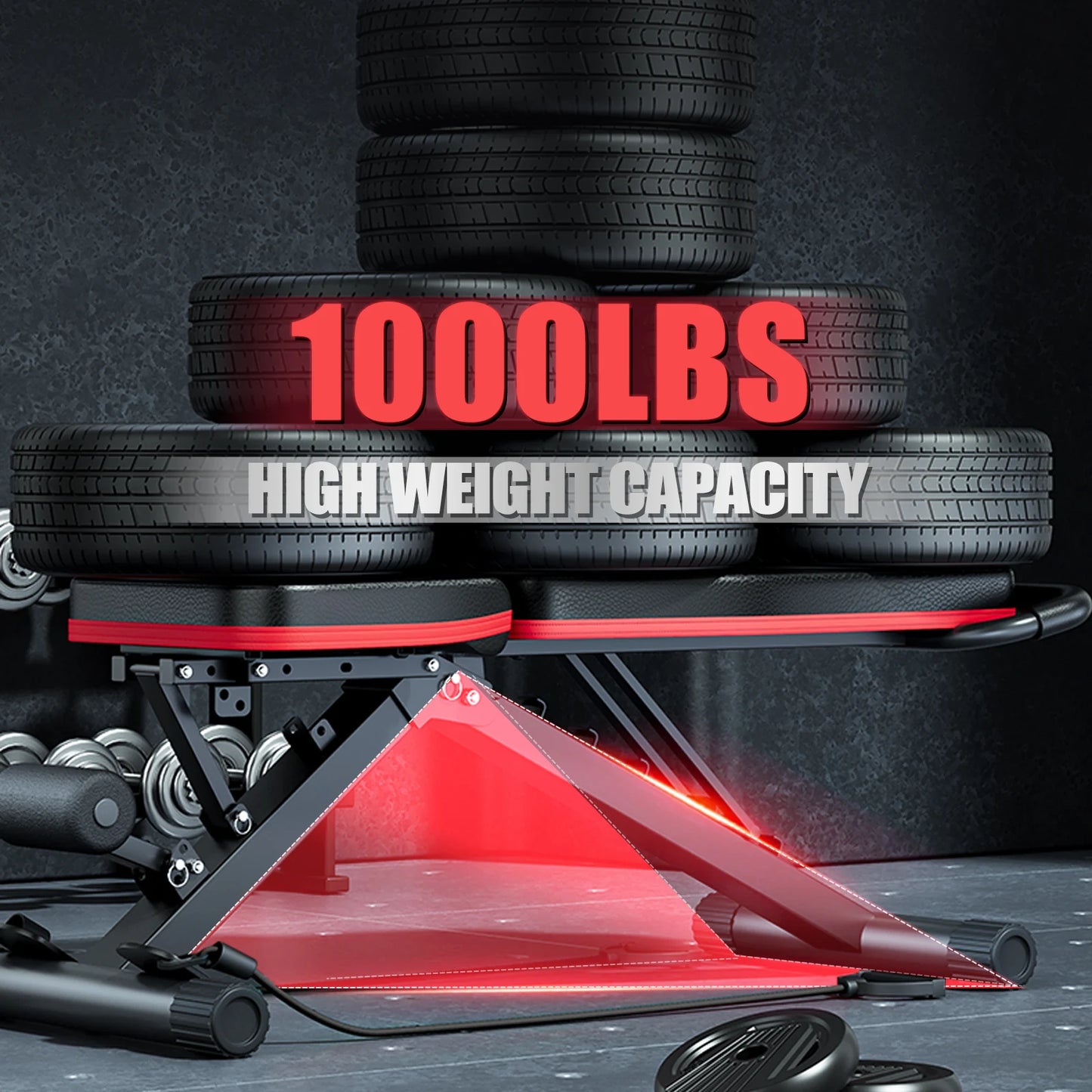 Foldable Adjustable Weight Bench For Incline Decline Home Gym