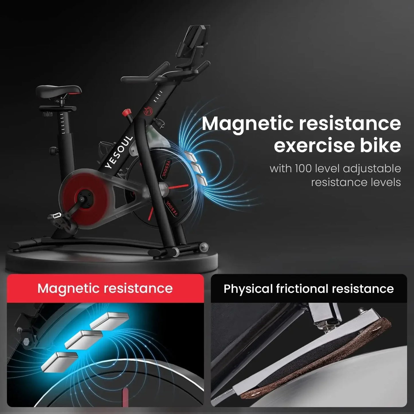 S3 Magnetic Resistance Exercise Bike For Home Use