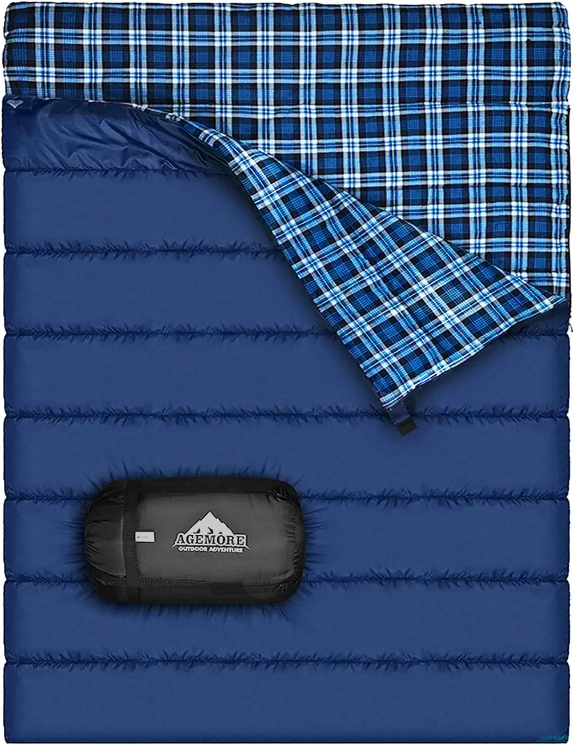 Cotton Flannel Sleeping Bag for Camping and Backpacking Waterproof Lightweight