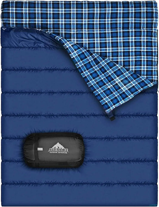 Cotton Flannel Sleeping Bag for Camping and Backpacking Waterproof Lightweight