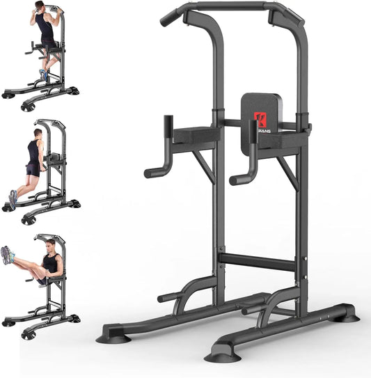 Adjustable Height Power Tower Home Gym Pull Up Dip Station