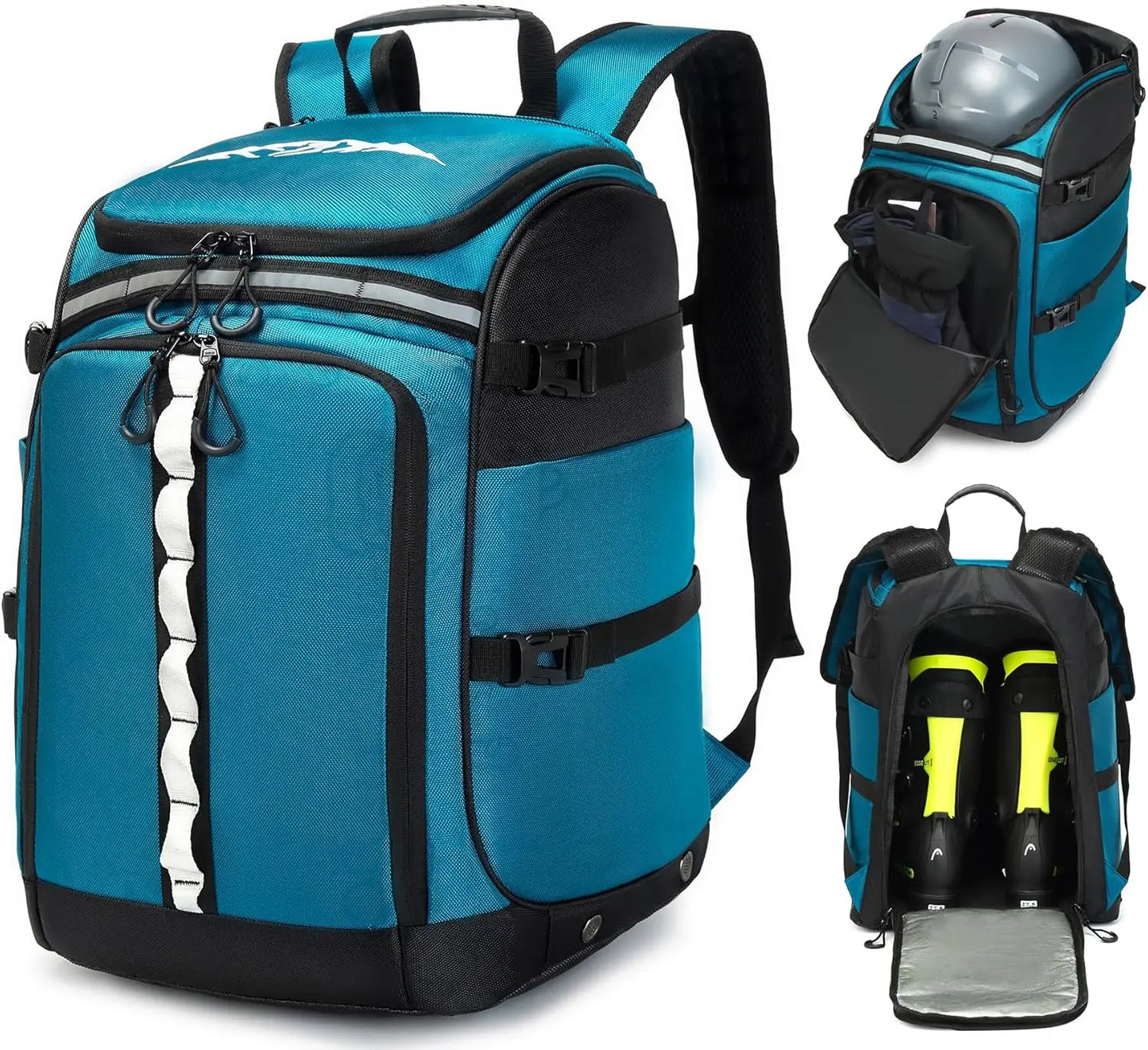 XMSJ Ski Boot Bag Waterproof Travel Backpack for Ski Gear