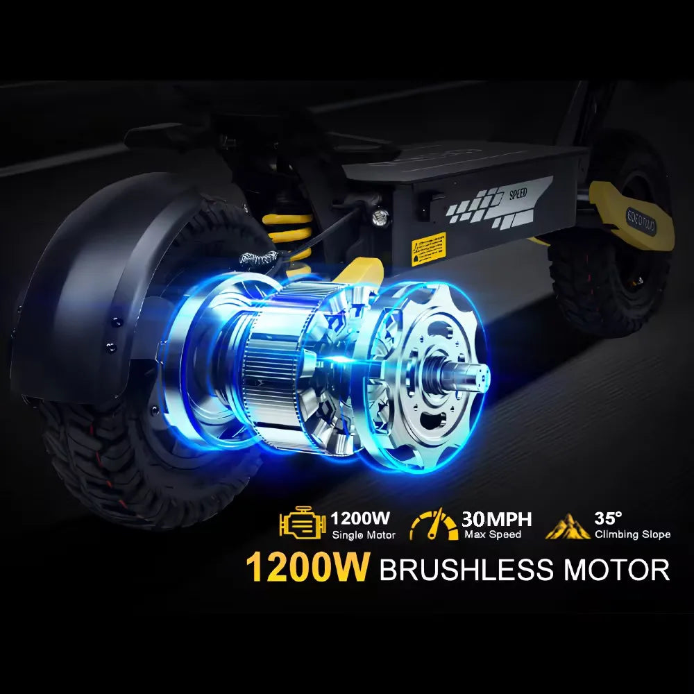 EOEOTWO GT06 Electric Scooter 1200W Off Road Dual Suspension