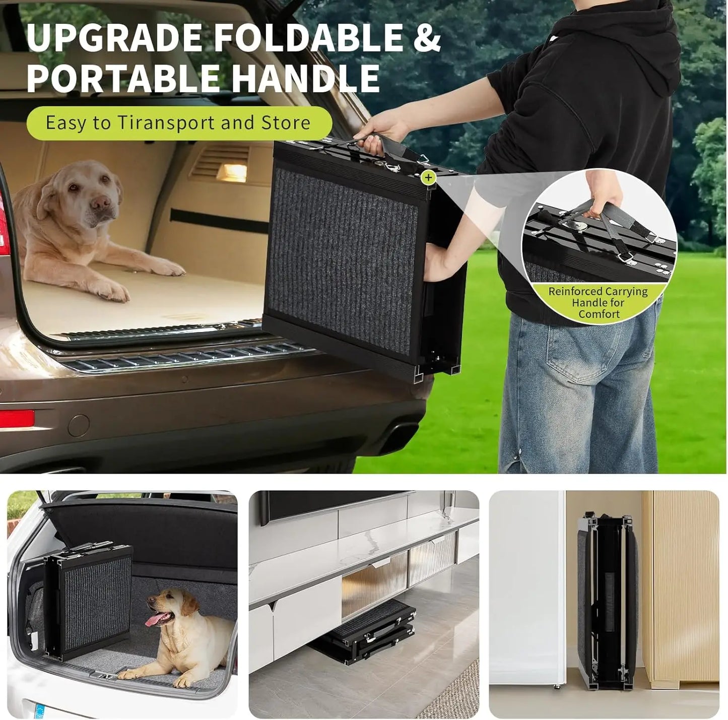 HiMISSDog Folding Car Ramp for Dogs