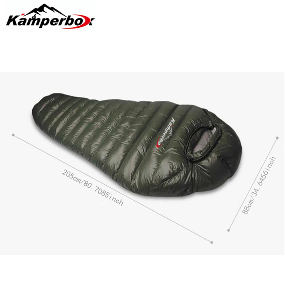 Kamperbox Outdoor Down Sleeping Bag Winter Warm Waterproof Camping