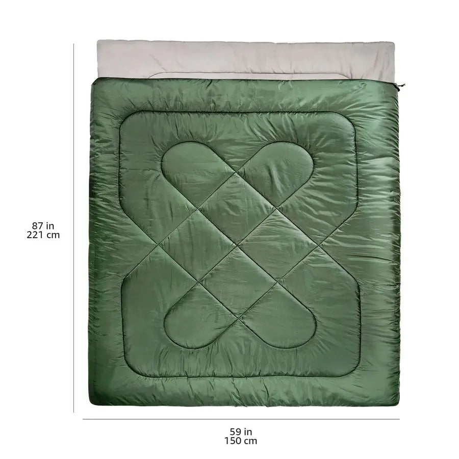 Two-Person Cold Weather Sleeping Bag for Outdoor Camping