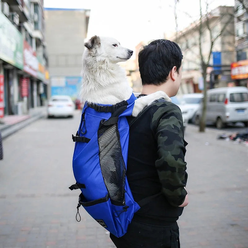 Nylon Dog Carrier Backpack Breathable Outdoor Travel Cycling