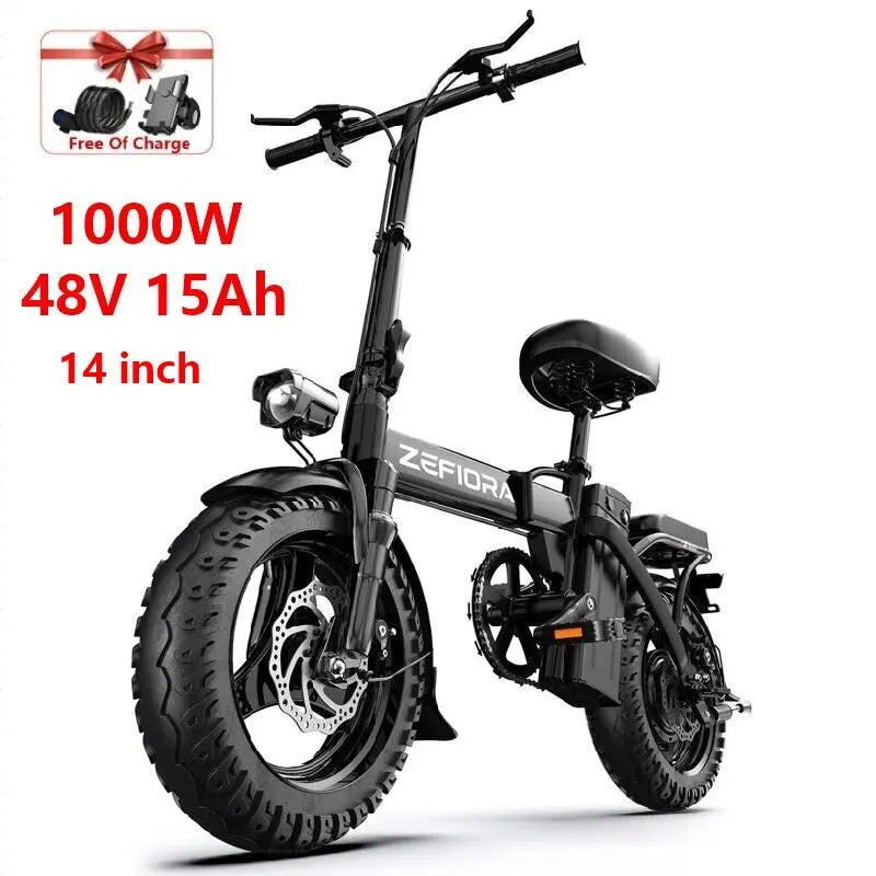 ZEFIORA Electric Fat Bike 1000W 2000W Brushless Motor Lithium Battery
