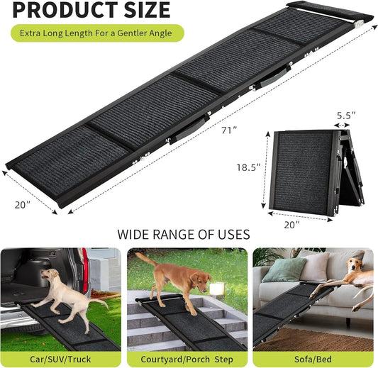 HiMISSDog Folding Car Ramp for Dogs