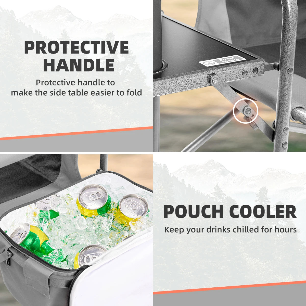 Tisetrail Director Camping Chair With Cooler Bag and Tray