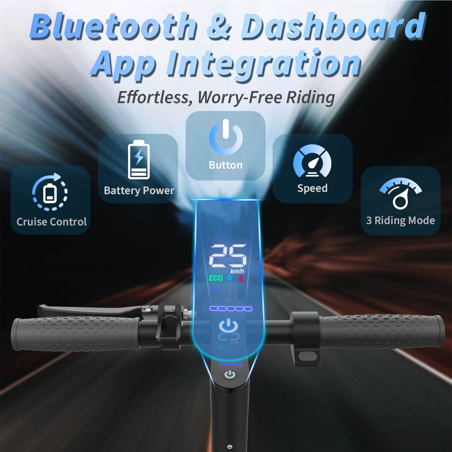 AOVOPRO AP07 Electric Scooter 19 MPH With Smart App Control