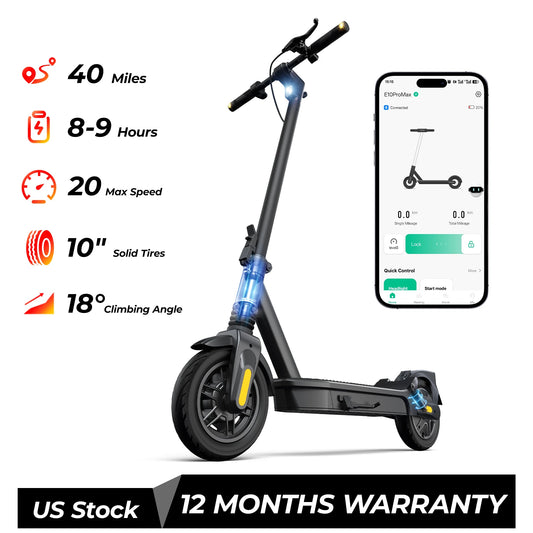 HeroPick Foldable E-Scooter Pro Max 1000W 40 Mile Range