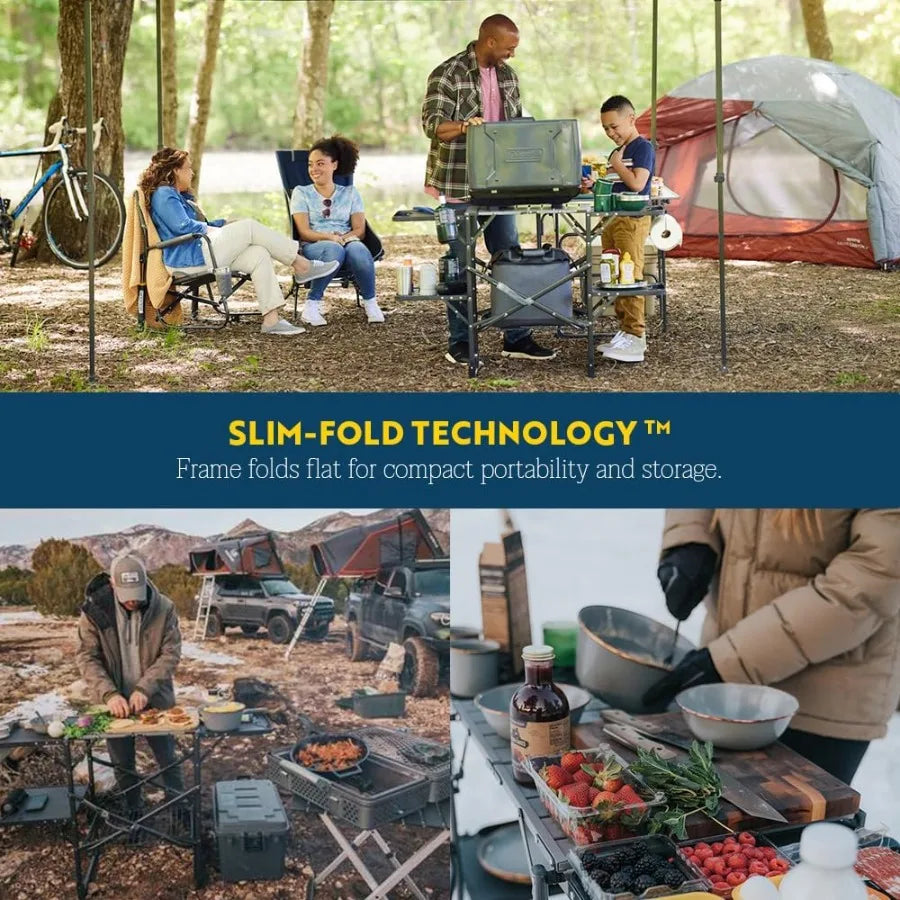 General Use Cook Station Portable Folding Kitchen Table Outdoor