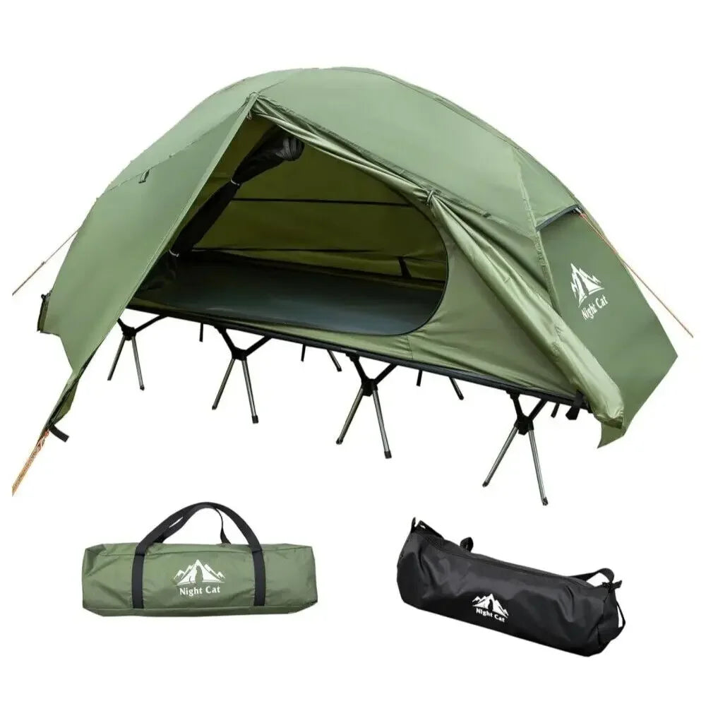 Night Cat Camping Cot Tent Waterproof One-Person Bed