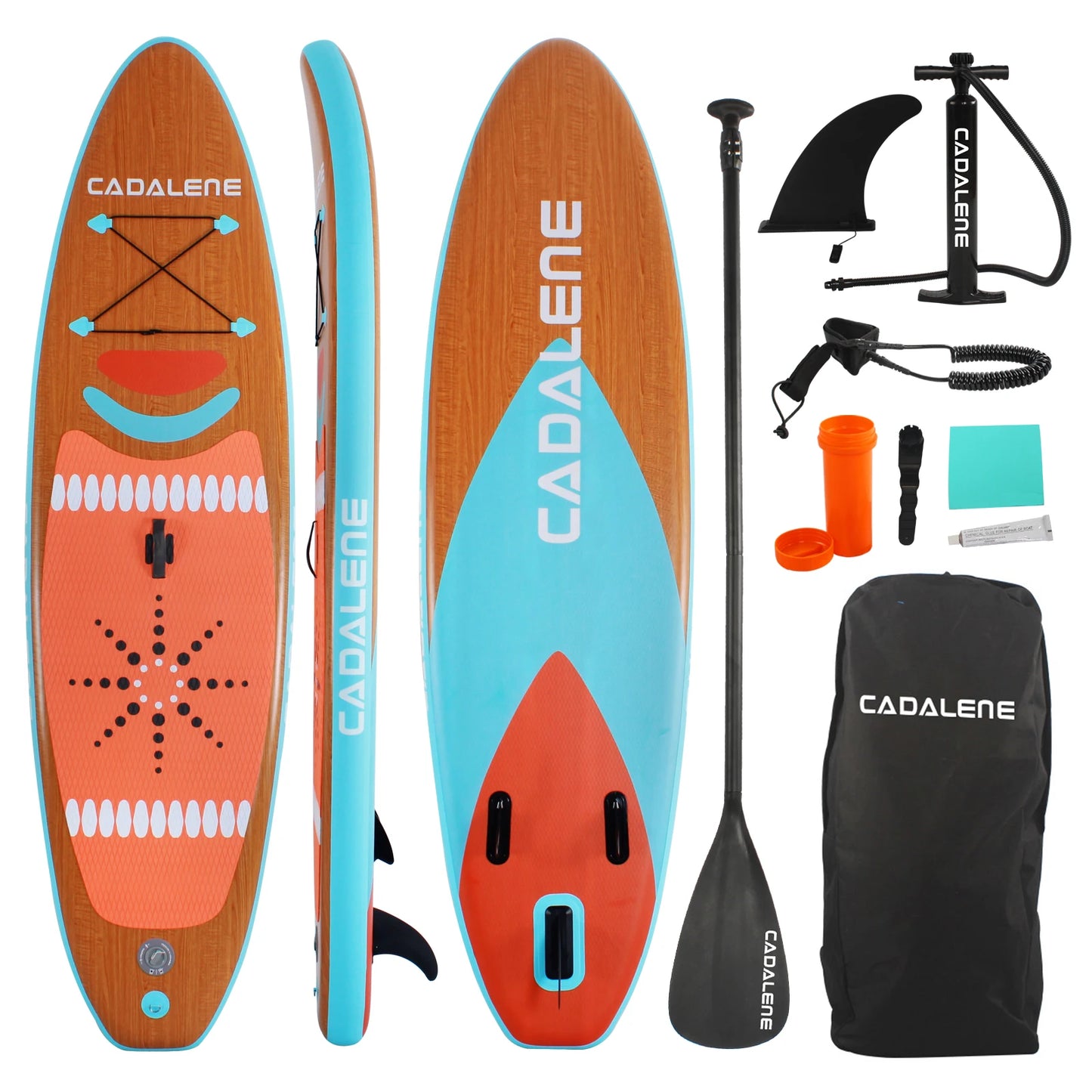 CADALENE Inflatable Stand Up Paddle Board With Premium Accessories