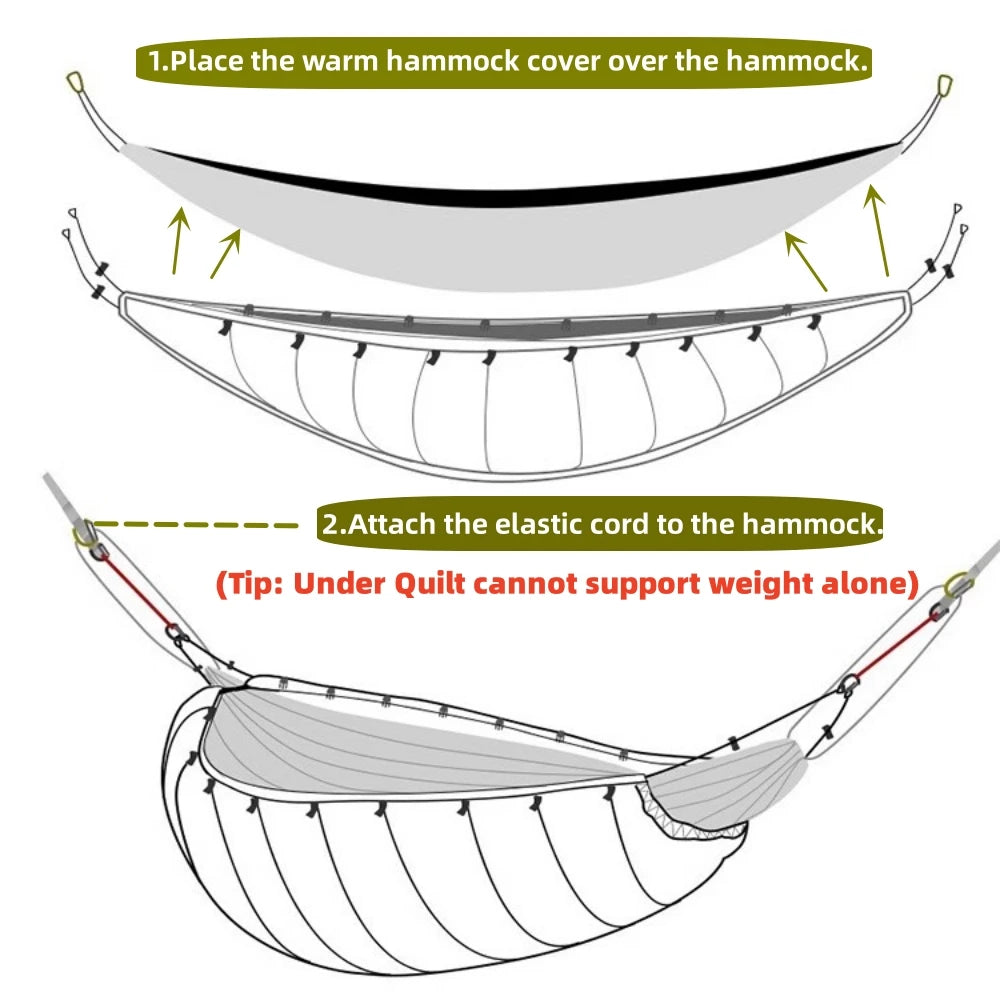 Night Cat All Season Insulated Hammock Underquilt Sleeping Bag