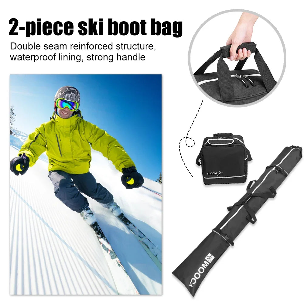 JoceStyle Ski Bag and Boot Bag Set Waterproof Travel Kit
