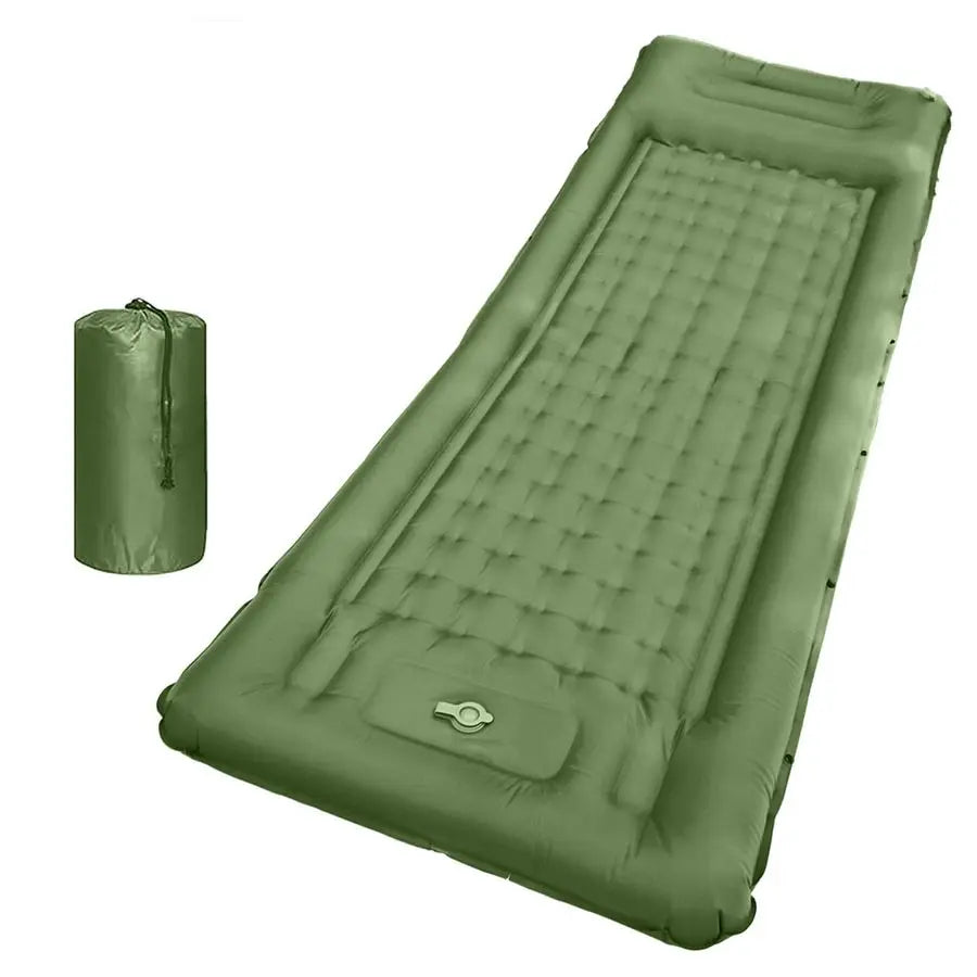 Camping Sleeping Pad With Built-In Foot Pump Waterproof Ultralight