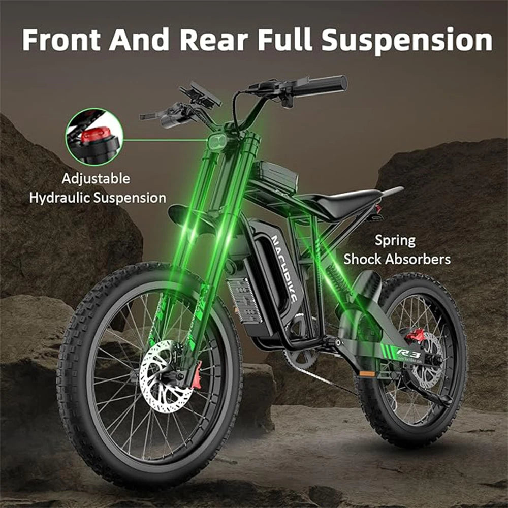 R3 Electric Dirt Bike 6000W With 60V 25Ah Battery