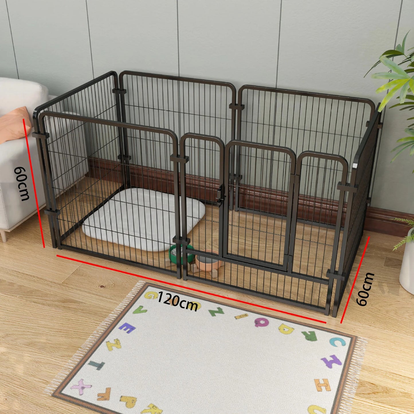Foldable Dog Fence Playpen for Pets Heavy Duty Kennel