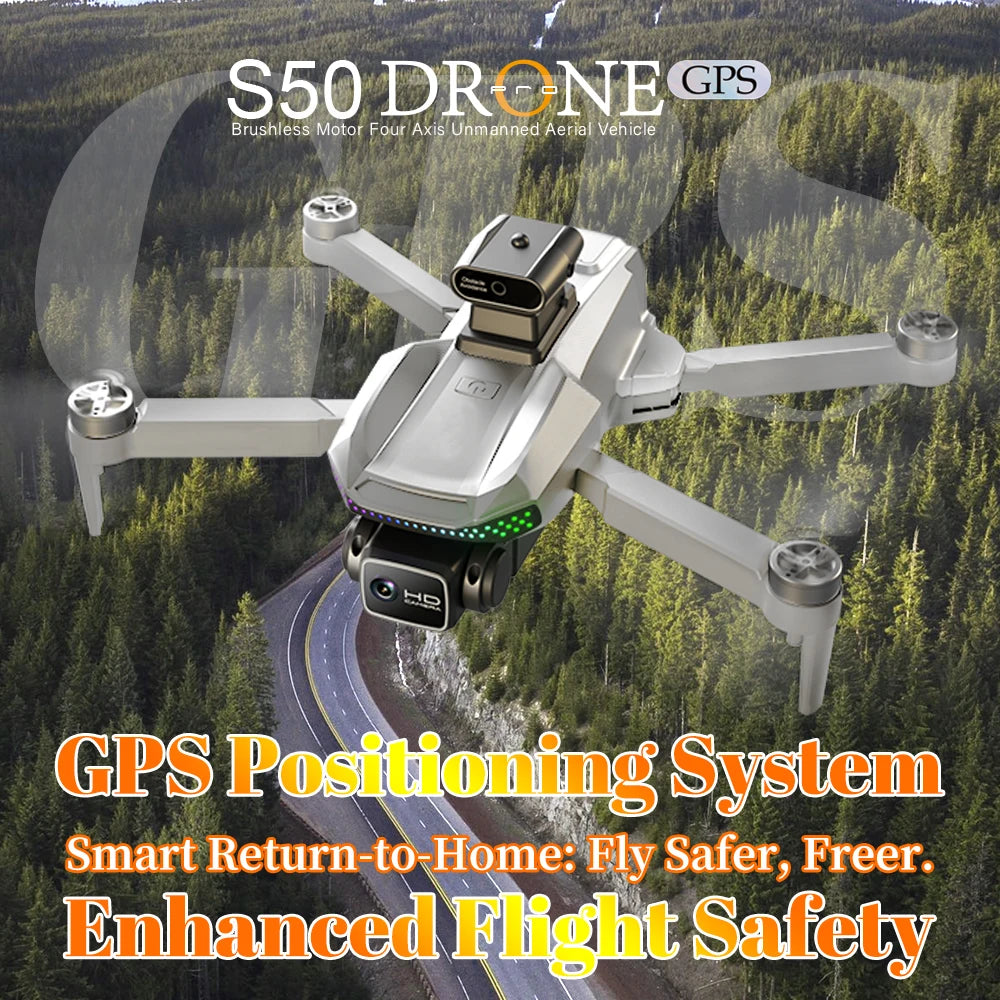 EY S50 Pro GPS Drone With Dual Batteries HD Camera Obstacle Avoidance