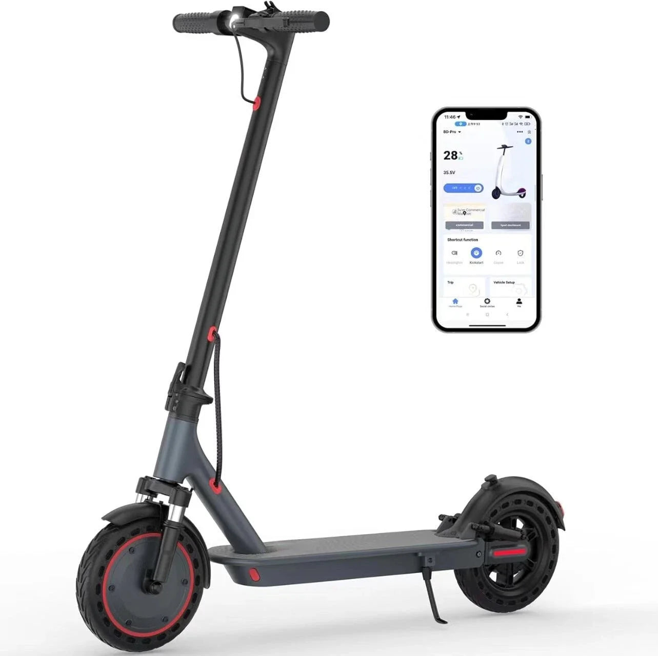 AOVOPRO TMAX Electric Scooter 500W 22MPH Adult App